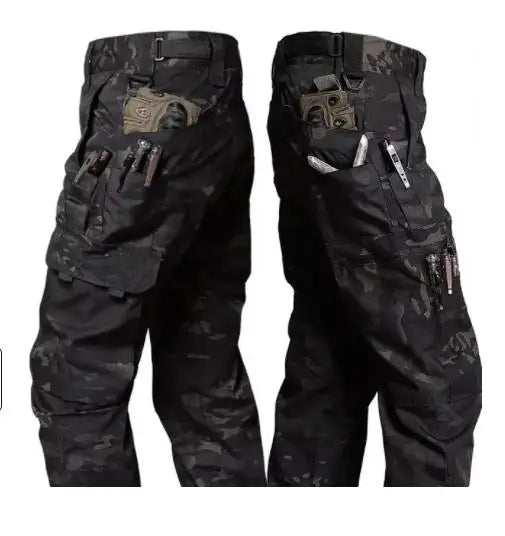 New Tactical Work Pants Men Outdoor Cargo Trousers Multi-pocket Waterproof Pant Autumn Spring Outdoor Workwear Hiking Trousers
