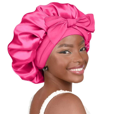 Satin Bonnet Silk Bonnet Adjustable Bonne For Sleeping Hair Bonnet With Tie Band Bonnets For Women Men