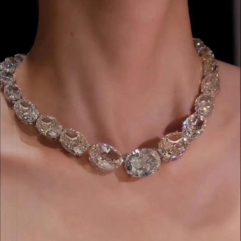 BELLUX High Quality Fine Jewellery 925 Sterling Silver Plated K Gold Necklace for Women
