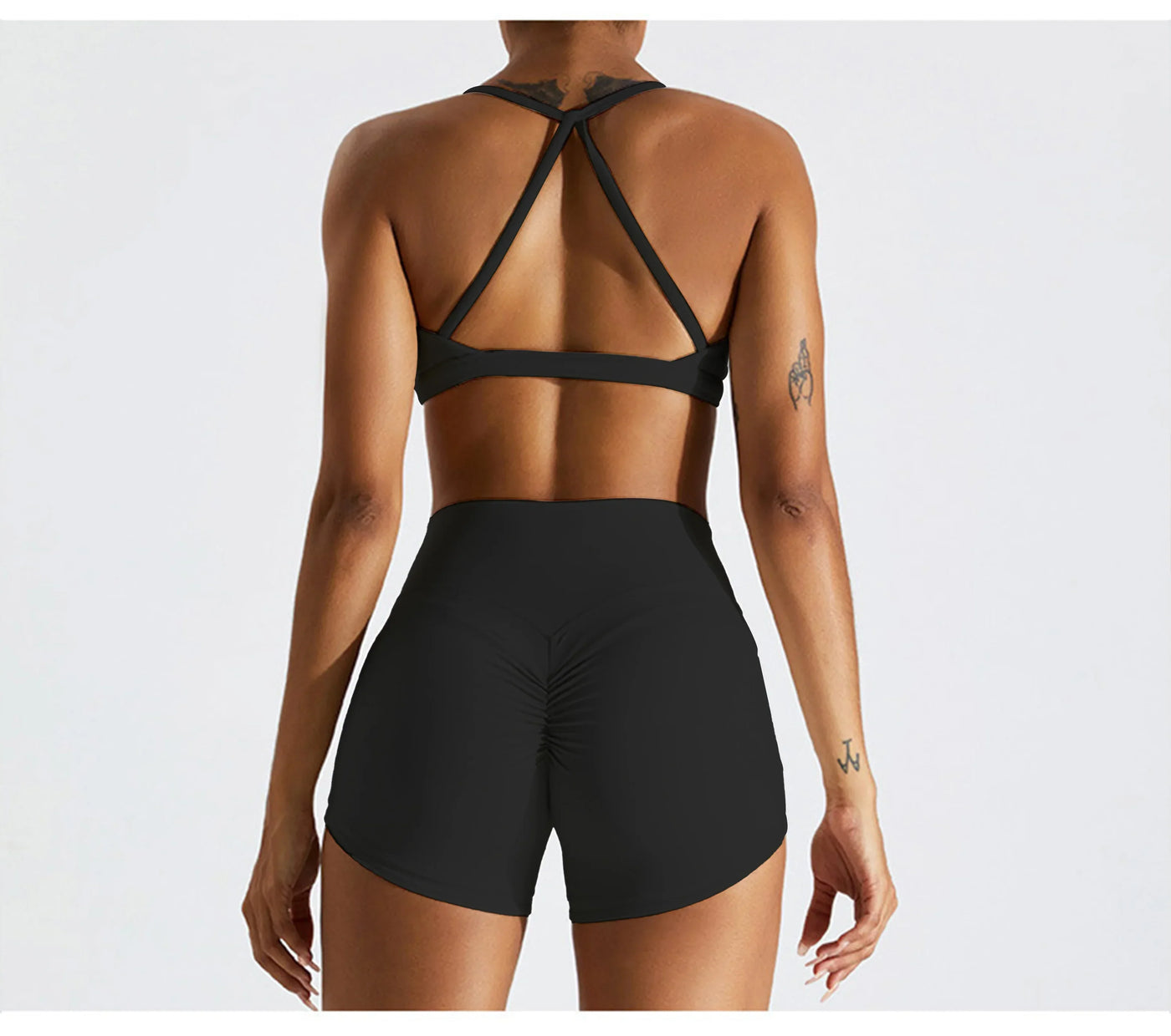 Sexy Scrunch Sports Bra Gym Top Women Running Back Cross Top Women Sportswear Yoga Underwear Fitness Workout Yoga ClothingWomen