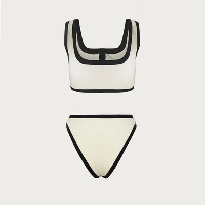 Woman Swimwear 2025 High Waist Bikinis Shorts Women's Swimsuit Luxury Ribbed Two-piece Bathing Suits Summer Bikini Set Swim Suit