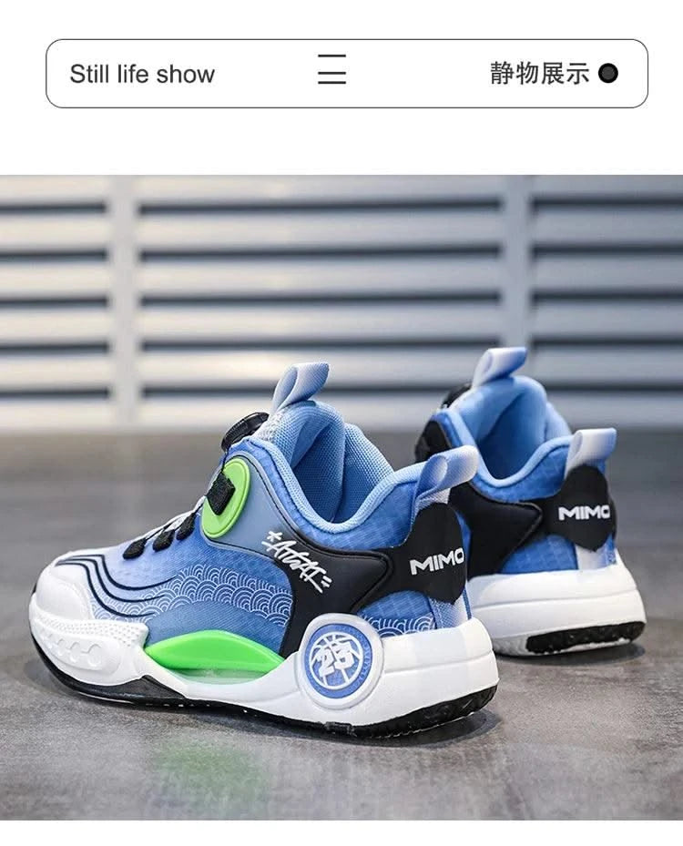 Children Basketball Shoes Boys Sneaker 2025 New Luxury Tennis Shoes 4 To 12 Years Breathable Non-slipp Sports Shoes for Boy
