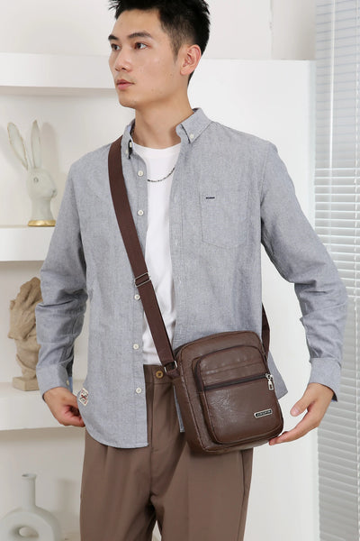 Men Nylon Shoulder Bag Messenger Bag Casual Waterproof Nylon Zipper Pocket Handbag Fashion Tote Travel Male Crossbody Bags