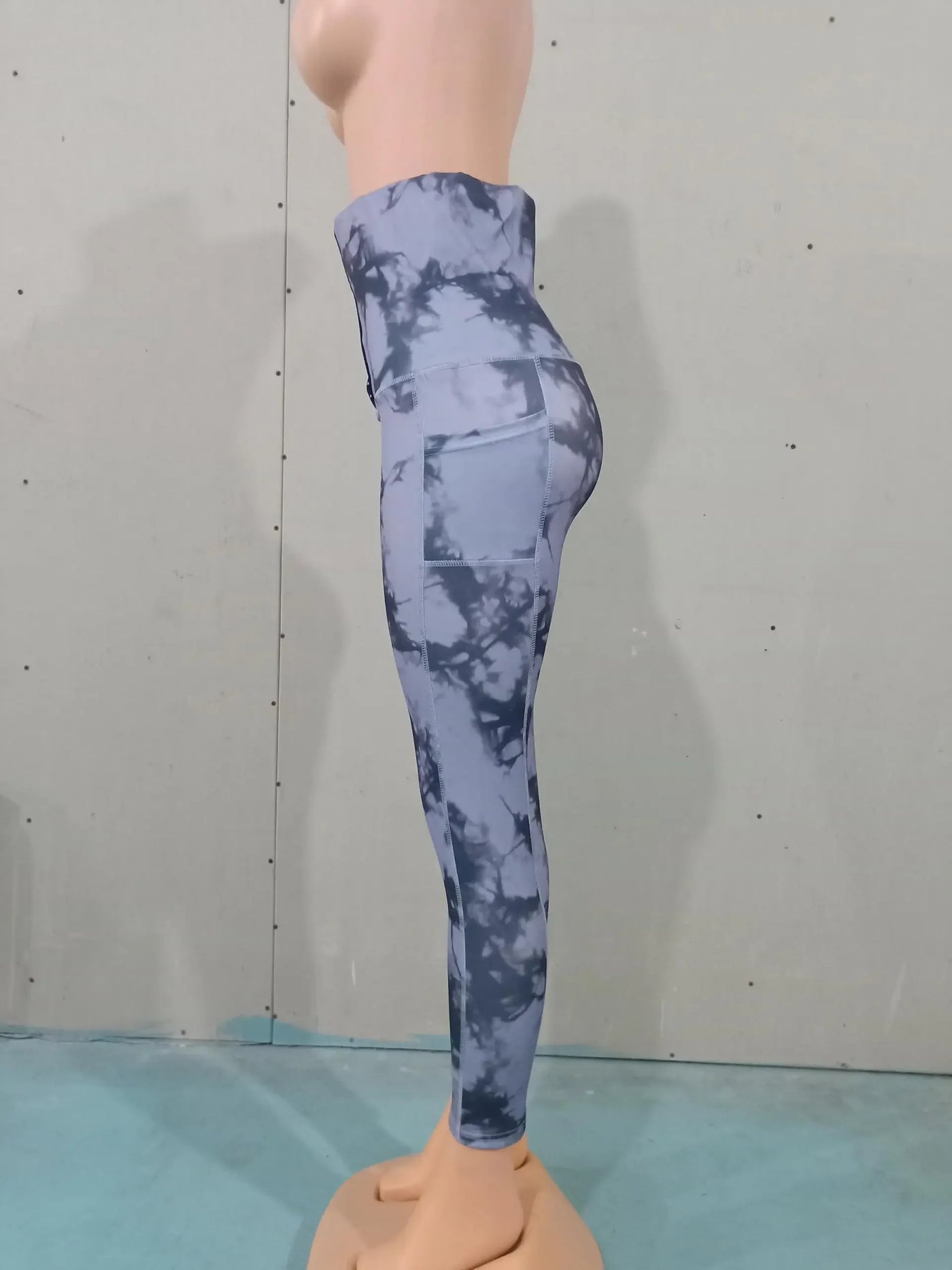 Women's Pants 2022 Autumn Fashion Tie Dye Print Tummy Control Butt Lifting Pocket Design Casual Skinny Daily Long Yoga Pants