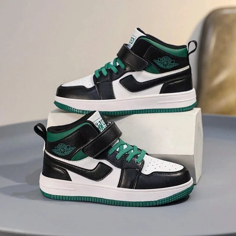 Children's shoes Men's shoes 2024 new fall children's non-slip sports shoes large high top board shoes for children