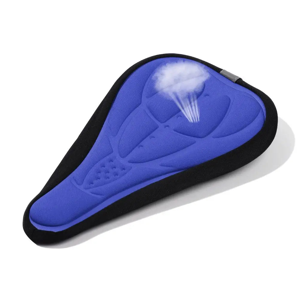 3D Soft Bicycle Saddle Cover Shockproof Anti Slip Breathable Saddles Cycling Silicone Comfortable Seats Bicycle Bike Accessories