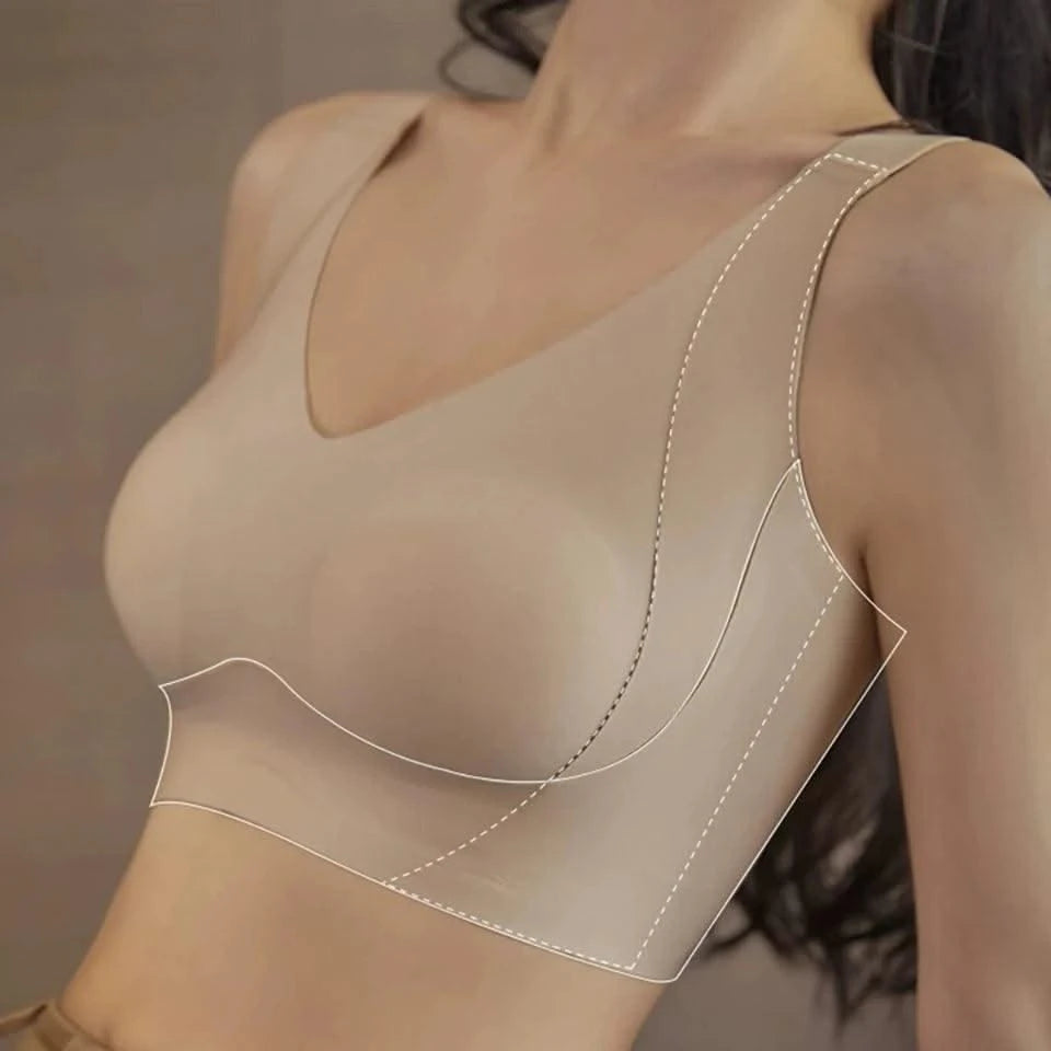 Full Coverage Bras For Women Hide Back Fat T-shirt Bra Plus Size Seamless Daily Underwear Plus Size