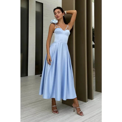 Luxurious Women Party Evening Dress Elegant 3D Floral Off Shoulder Corset Cocktail Gala Dress Graduation Wedding Foraml Prom