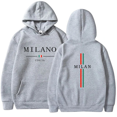 Mens Womens Hoodies Sweatshirt Milan Printing Pullover Casual Jogging High Quality Mens Clothing Daily Tracksuit Y2k Tops 2025