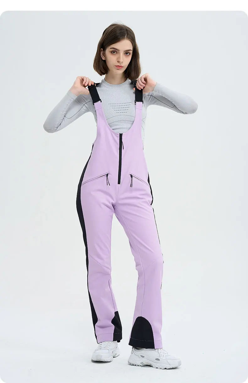 HIGH EXPERIENCE Ski Pants for Women Waterproof Camping Hiking Outdoor Thick Warm Skiing Snowboarding Winter Ski overalls