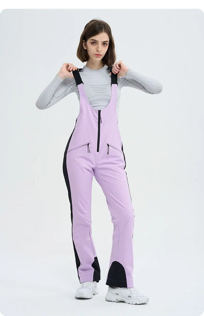 HIGH EXPERIENCE Ski Pants for Women Waterproof Camping Hiking Outdoor Thick Warm Skiing Snowboarding Winter Ski overalls