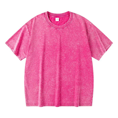 Men's Women Washed Vintage T-Shirts Street Hip Hop