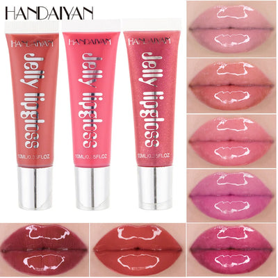 Candy Shades Moisturizing Lip Gloss Lip Oil Makeup Shinny Nutritious Liquid Lip Glosses Cherry Jelly Oil Clear Lipgloss