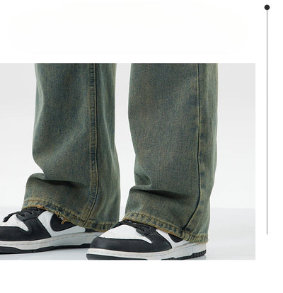 Men's Jeans Man Denim Shorts Jean Streetwear Mens Trousers Wide Y2k Pants Baggy Jeans Clothing Flared Male Cargo New Pant Ripped