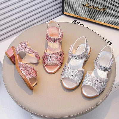 Princess Sandals for Girls | Dance Performance Shoes | Wedding High Heels 2025 Summer New
