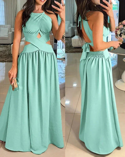 Women's Evening Dress 2024 Spring/summer Latest Intelligent Solid Color Red Temperation One Shoulder Party Tight Long Skirt
