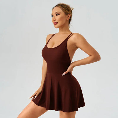 Summer Tennis Wear Womens Dresses Sportswear Woman Gym Dresses Bra Jumpsuit Shorts Leggings Women's Tracksuit Sport Yoga Clothes