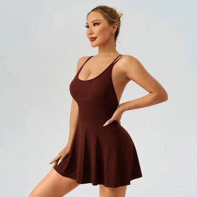 Summer Tennis Wear Womens Dresses Sportswear Woman Gym Dresses Bra Jumpsuit Shorts Leggings Women's Tracksuit Sport Yoga Clothes