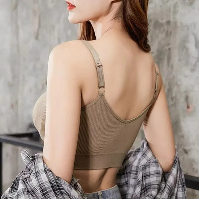 Women Seamless Brassiere Bra Full Cup Breathable Bralette Wire Free Comfort Sleep Bra Running Fitness Top High Quality Sport Top