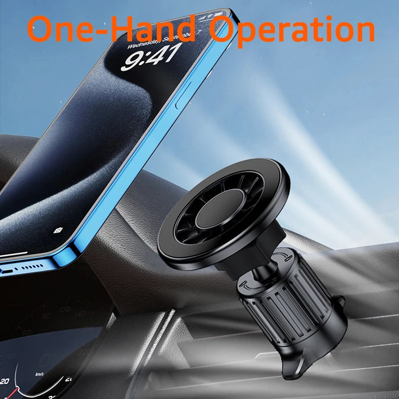 Magnetic Phone Holder Compatible With MagSafe Magnet Car Mount for iPhone 15 14 13 Xiaomi Car Air Vent Clip Mount GPS Brackets