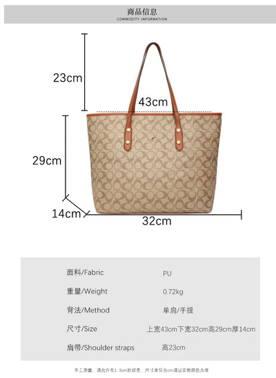 Elegant Ladies Leather Handbag Classics Women's Designer Luxury Zipper Shoulder Bag With Designer Letter Logo