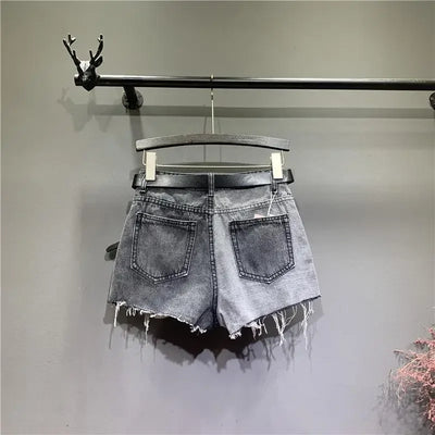 Women's Shorts Jeans Graphic Short Pants For Woman To Wear Ripped Denim Wide Sexy Summer Classic Offer Stylish Elasticty