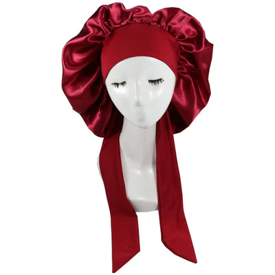 Satin Bonnet Silk Bonnet Adjustable Bonne For Sleeping Hair Bonnet With Tie Band Bonnets For Women Men