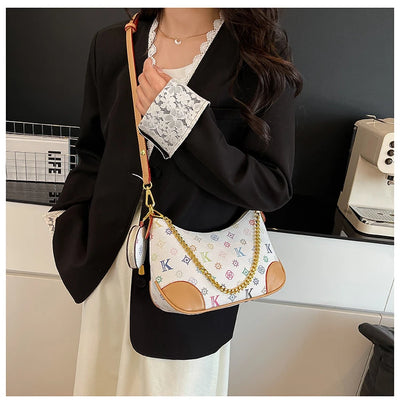 Famous Designer Elegant Handbags Leather For Women, Ladies Crossbody Shoulder Bag Classic Popular And Lightweight For Shopping