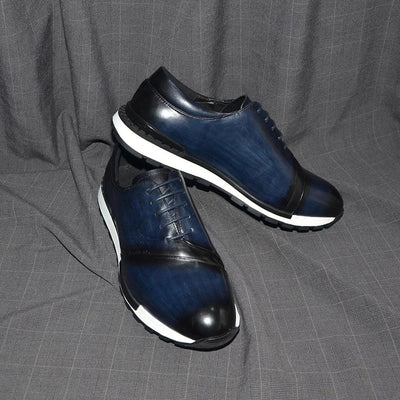Luxury Brand Design Men's Oxford Shoes Fashion France Style Leather Sneakers Slip-on Casual Business Travel Non-slip Male Shoes