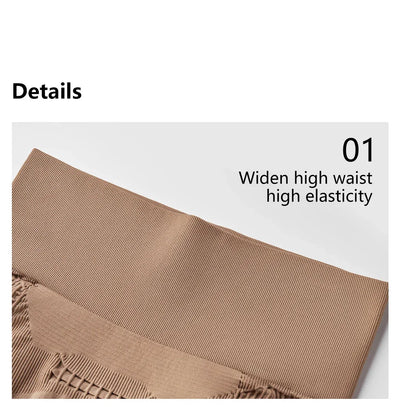 Sports Outdoor Yoga Pants Three Quarter Pants Shorts High Waist Peach Lift Hip Fitness Bottoms Women Leggings