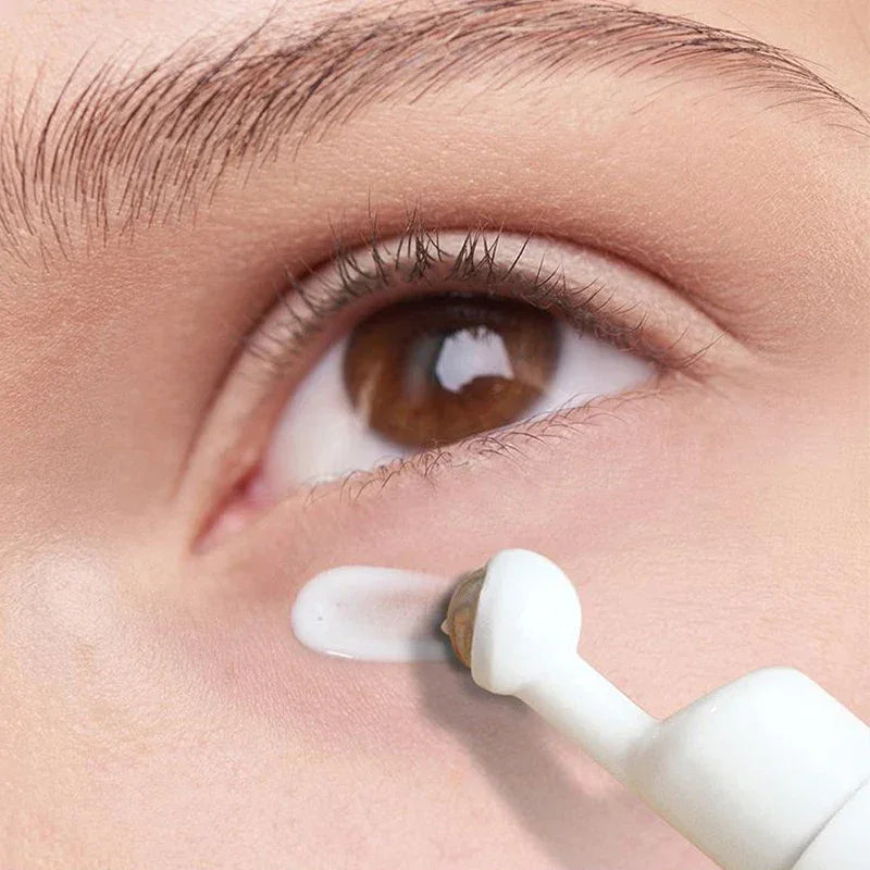 Eye Roller Massage Bottle Eye Cream Applicator with Steel Ball Empty Refillable Lotion Essential Oil Vacuum Travel Container