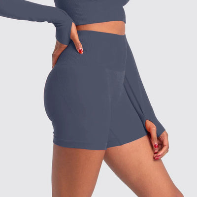 WAREBALL Sports Shorts For Women Cycling Jogging Fitness High Waist Booty Push Up Gym Shorts Female Tight Leggings Yoga Clothing
