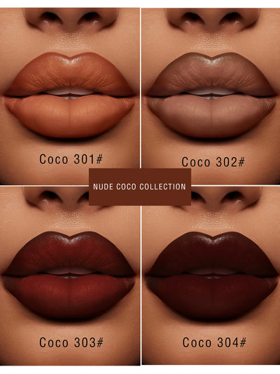Coffee Velvet Lipstick - Luxurious Deep Nourishing Matte Finish Long-Lasting Waterproof Lip Color