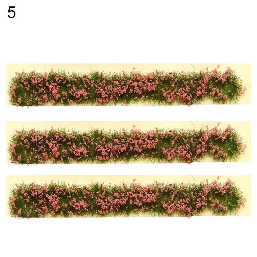 DIY Miniature Garden Decor Durable Static Scenery Model Layout Sand Table Flower Cluster Landscape Wargame Grass Tufts Building