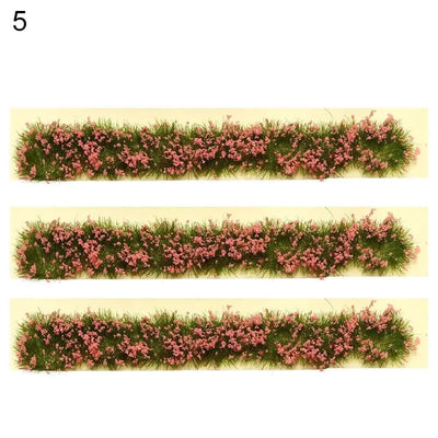 DIY Miniature Garden Decor Durable Static Scenery Model Layout Sand Table Flower Cluster Landscape Wargame Grass Tufts Building