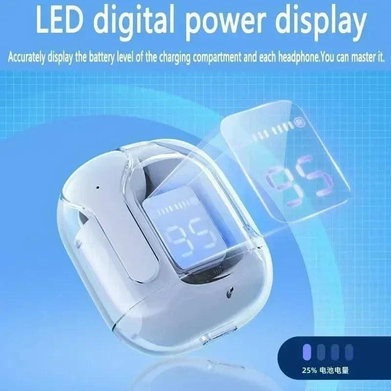 HK3 TWS Bluetooth wireless earbuds, HIFI transparent earbuds, LED power supply digital display stereo,suitable for Xiaomi iPhone