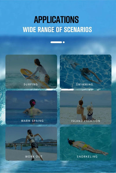 Women Thin Wetsuit Swimwear Female Long Snorkeling Diving Beach Swimsuit Jellyfish Sunscreen Elastic Zipper Swimsuit Rash Guard