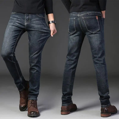 Men's Jeans Casual Skinny New Spring and Autumn Pants Straight Stretch Blue Big Size Fashion Good Quality Trousers for men