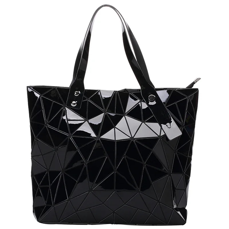Fashion Luxury bag Women Top-Handle Bag New Designer Famous Brand Lady Shoulder Bag Bright Geometry Female Handbags Totes
