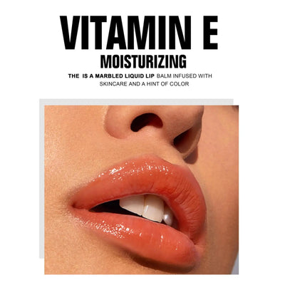 Long Lasting Lip Gloss Vitamin E Infused Plumping Glaze Hydrating Nude Color Liquid Balm Glossy Makeup Shine