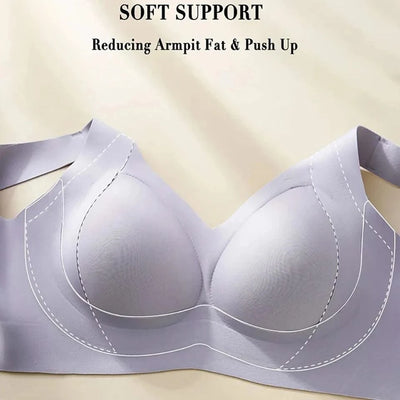Full Coverage Bras For Women Hide Back Fat T-shirt Bra Plus Size Seamless Daily Underwear Plus Size