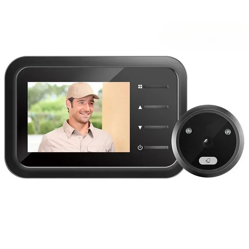 Video Peephole Doorbell Camera Video-eye Auto Record Electronic Ring Night View Digital Door Viewer Entry Home Security