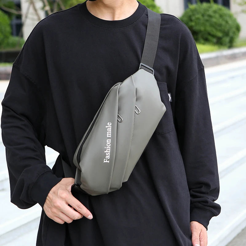 Men’s Fashion Crossbody Casual Bags Unisex Fashion Shoulder Bag Adjustable Strap Durable Daily Use Sling Bag
