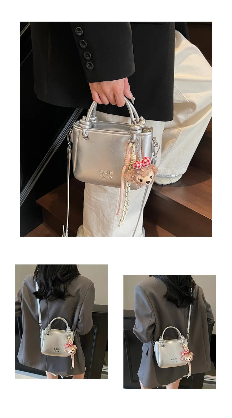 2025 Unique Women's Handbag Designer Shoulder Purse Minimalist Bucket & Square Bag Versatile Crossbody for Work