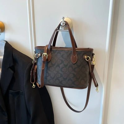 Famous Designer Inspired Women's Shoulder Bag Premium Leather Handbags Ladies Elegant Top Handle Purse Classic Tote