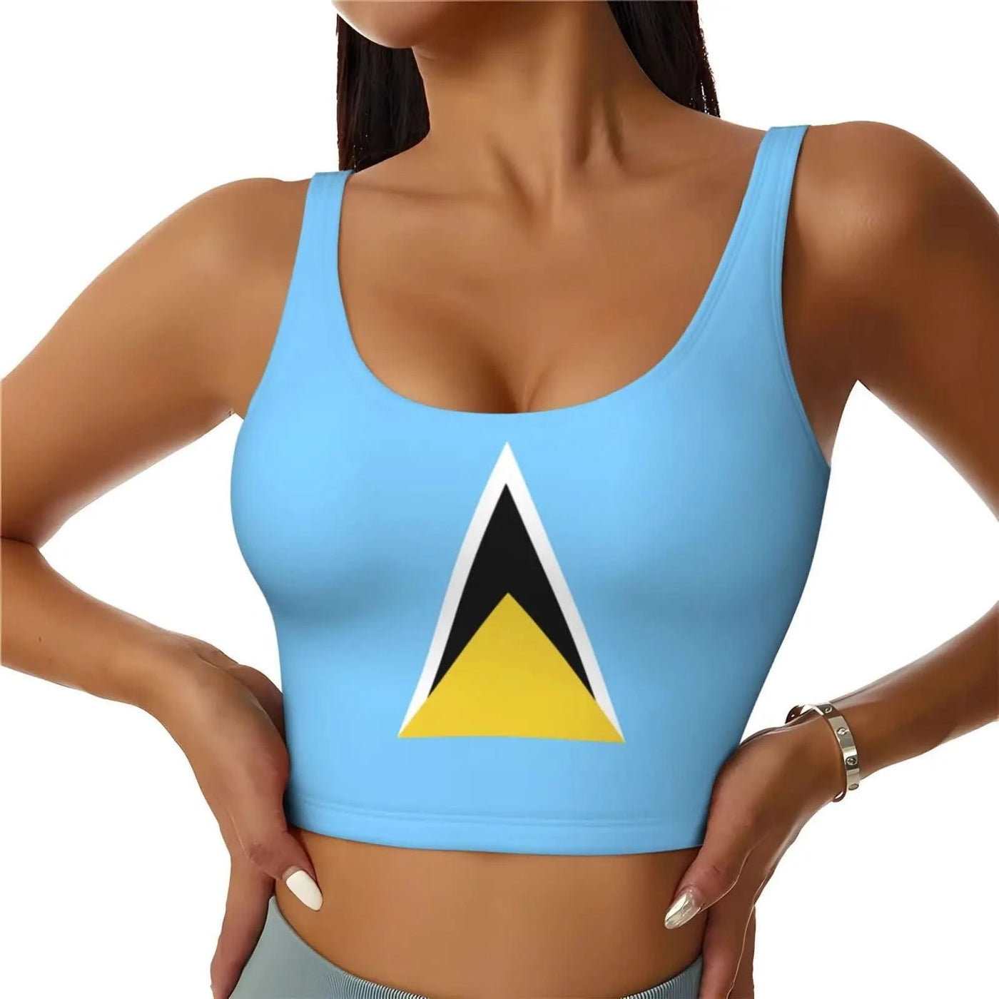Women's Sports Vest  with Bra  Women's Workout Shorts