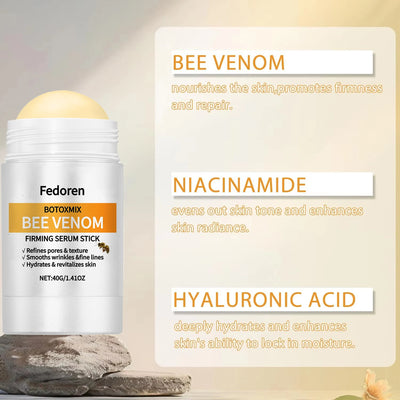 40g Bee Venom Firming Cream Stick Anti-Aging Face Serum Lifting Tightening Serum Skin Firming Cream Reduces Wrinkles Fine Lines