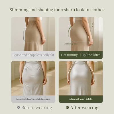 Women's Sexy Butt Lifting Shapewear Mid Waist Invisible Seamless Tummy Control Body Shaper Woman Safety Underwear N210