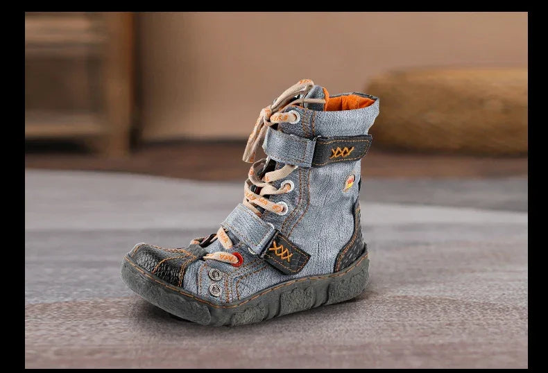 TMA EYES Short Boots for Women, Versatile, Casual, Monochromatic, Popular,