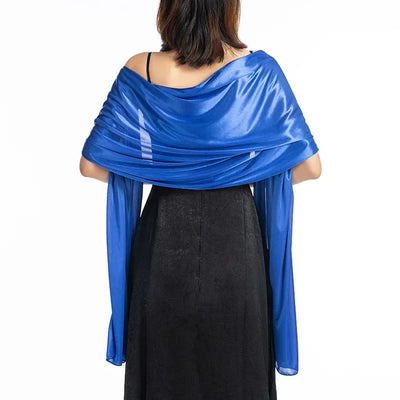 Elegant Silky Evening Dresses Shawls for Women Wedding Party Shawl Bride Bridesmaid Boleros Shrugs Banquet Capes Wraps